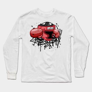 Muay Thai Boxing Graffiti Street Art Long Sleeve T-Shirt